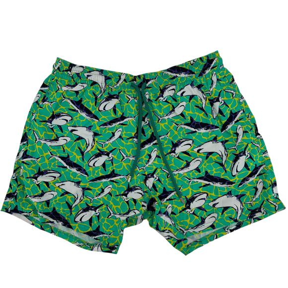 Vilebrequin Moorea Shark Print Swim Trunks, Men’s, Sz XL - Picture 1 of 7